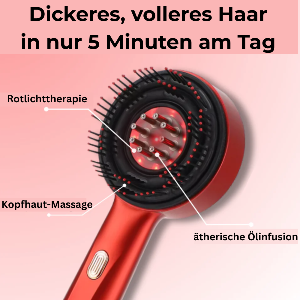 HairVital elektrische Kopfhaut-Massagebürste – gegen Haarverlust & für kräftigeres Haar