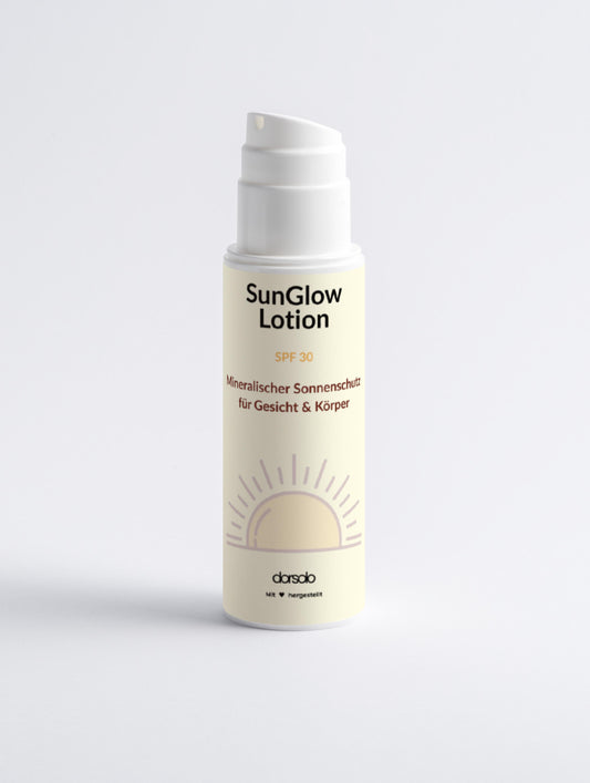 SunGlow Lotion – SPF 30 | Mineralischer Sonnenschutz für Gesicht & Körper