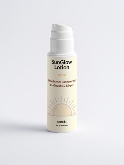 SunGlow Lotion – SPF 30 | Mineralischer Sonnenschutz für Gesicht & Körper