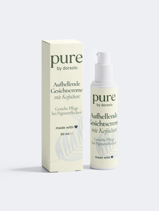 Aufhellende Gesichtscreme mit Kojisäure | gezielte Pflege bei Pigmentflecken